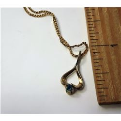 13 - 10K GOLD 15" FLAT HERRINGBONE