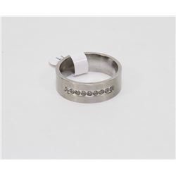 MENS WEDDING STYLE BAND RING SZ 11