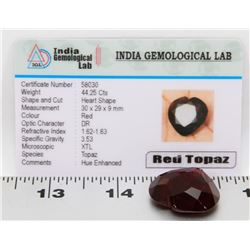 #63- RED TOPAZ GEMSTONE 44.25CT