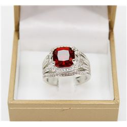 RED FASHION WOMEN WEDDING STYLE RING