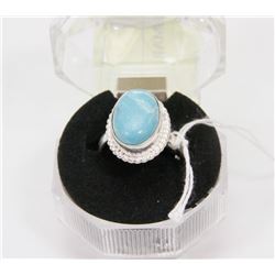 #51-CARIBBEAN LARIMAR GEMSTONE RING