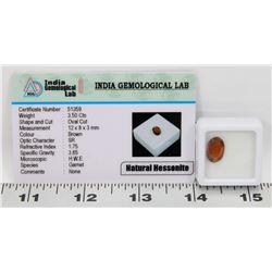 #14-NATURAL HESSONITE LOOSE GEMSTONE 3.5CT
