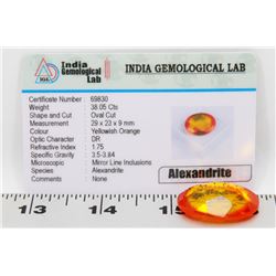 #7-ALEXANDRITE LOOSE GEMSTONE 38.05CT