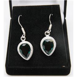 #59-CHROME DIOPSIDE GEMSTONE EARRINGS