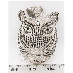 LARGE TIGER RHINESTONE PENDANT