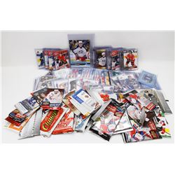 BOX OF 100+ HOCKEY CARDS INCL MCDAVID, GRETZKY