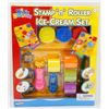 Image 1 : NEW KIDS DOUGH STAMP N' ROLLER ICE-CREAM SET