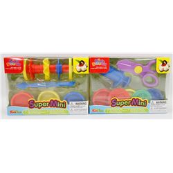 LOT OF 2 DIFFERENT KIDS DOUGH SUPER MINI SETS