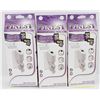 Image 1 : LOT OF 3 UNIVERSAL USB AC/DC CHARGER BUNDLE