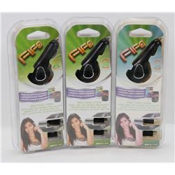 BUNDLE OF 3 MICRO USB AND MINI USB CAR CHARGERS