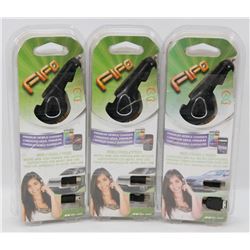BUNDLE OF 3 MICRO USB AND MINI USB CAR CHARGERS