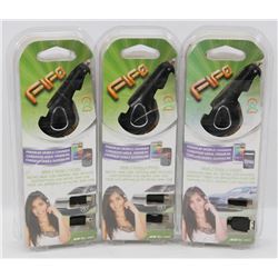 BUNDLE OF 3 MICRO USB AND MINI USB CAR CHARGERS