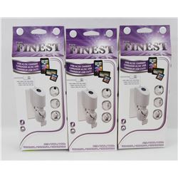 LOT OF 3 UNIVERSAL USB AC/DC CHARGER BUNDLE