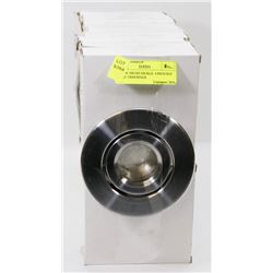 19 NEW BRUSH NICKEL  4 INCH POT LIGHT TRIM RINGS