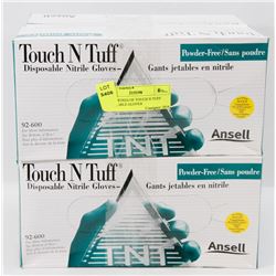 4 NEW BOXES OF TOUCH N TUFF DISPOSABLE GLOVES