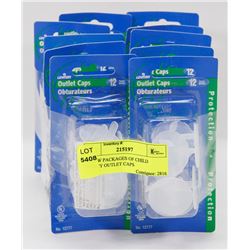10 NEW PACKAGES OF CHILD SAFETY OUTLET CAPS