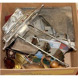 ESTATE BOX WITH VINTAGE CHROME SHIP AND MORE