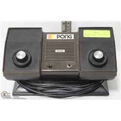 VINTAGE ATARI  PONG GAME CONSOLE WITH BUILT IN