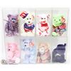Image 1 : 8 VINTAGE TY BEANIE BABIES IN CASES