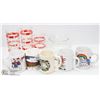 Image 1 : LOT OF ASSORTED COLLECTIBLE GLASSES INCL