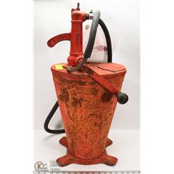 1930'S ANTIQUE SERVICE STATION OIL HAND PUMP