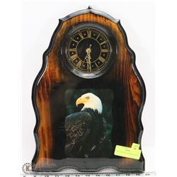 EAGLE WOOD LACQUERED CLOCK