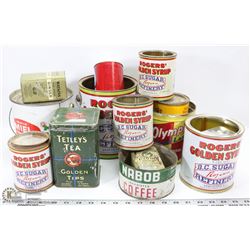LOT OF ASSORTED COLLECTABLE TINS