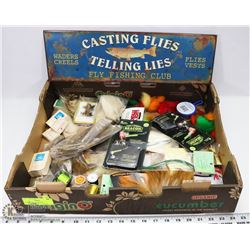 FLAT WITH FLY MAKING MATERIALS  FROM RUDDICKS