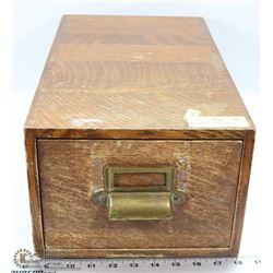 WOOD DOVE TAILED FILE BOX