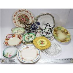 BOX OF ASSORTED CHINA, INCL NORITAKE, NIPPON,