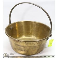 ANTIQUE BRASS JAM BIN