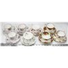Image 1 : SET 0F 8 VINTAGE TEA CUP & SAUCER ROYAL ALBERTA