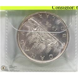 1966 CANADIAN SMALL BEAD SILVER DOLLAR