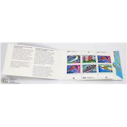 SET OF 10 COMMEMORATIVE STAMPS IN ORIGINAL SHEATH