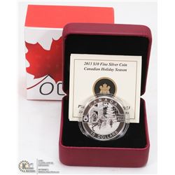 RCM O CANADA HOLIDAY SILVER COIN