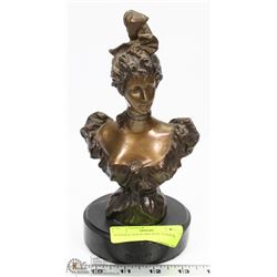ANTIQUE SOLID BRONZE STATUE