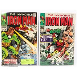 RARE IRON MAN COMICS --- ISSUES #4 AND #6