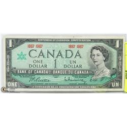 CANADIAN CENTENNIAL $1 DOLLAR BILL