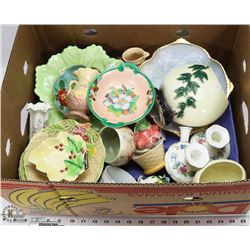 BOX OF ASSORTED ESTATE CHINA