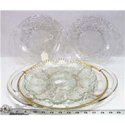 BOX OF ASSORTED VINTAGE PLATTERS