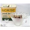 Image 1 : VINTAGE NORSE PUNCH BOWL SET WITH BOX