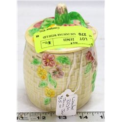 VINTAGE WADE JAM JAR WITH LID