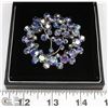 Image 1 : VINTAGE MULTI-COLOUR GLASS HALO BROOCH