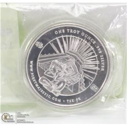 1OZ .999 SILVER PYRAMID COIN.