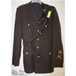 VINTAGE RCMP BROWN COAT , CIRCA 1970'S