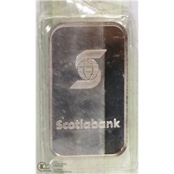 SCOTIA BANK 1 OZ .999 SILVER BAR