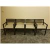 Image 1 : (9003) LOT OF 8 WOOD WAITING ROOM OFFICE CHAIRS