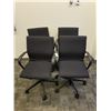 Image 1 : (9014) -4 MATCHING OFFICE /BOARDROOM CHAIRS ON