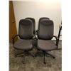 Image 1 : (9015) LOT OF 4 MATCHING COMPUTER CHAIRS