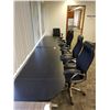 Image 1 : (9017) -2 TABLES WITH 5 EXECUTIVE OFFICE CHAIRS